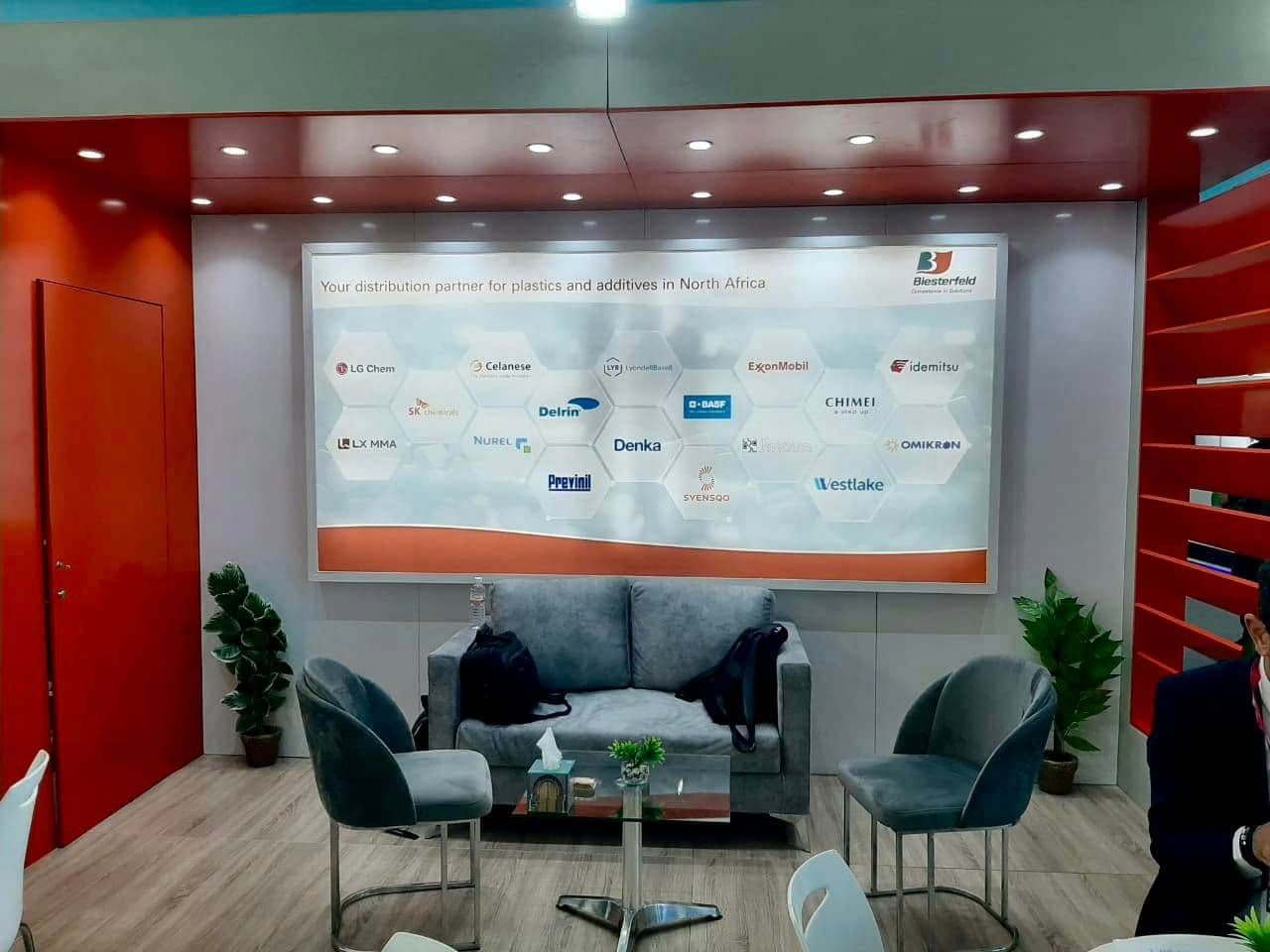 Biesterfeld exhibition stand at SAFEX Algiers, Plast Alger 2024, by EFFECT Global
