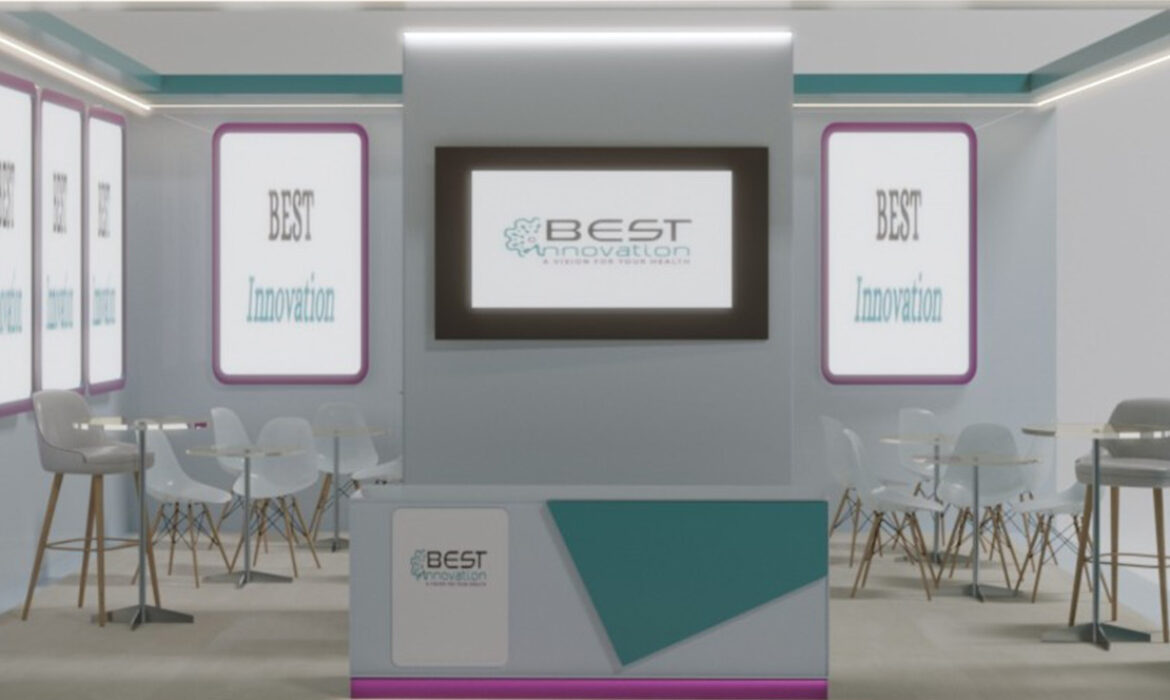 Exhibition stand of BEST INNOVATION at Maghreb Pharma Expo 2026 in Algeria designed and built by Effect Global showcasing pharmaceutical technologies