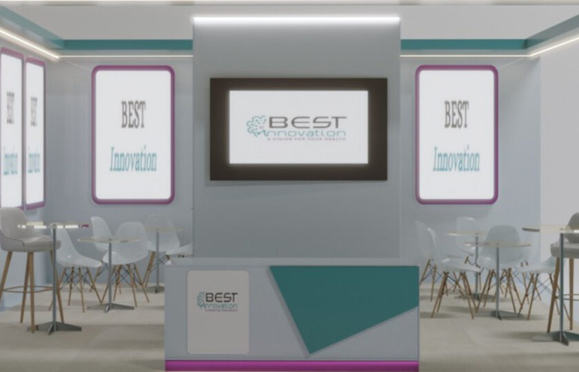 Exhibition stand of BEST INNOVATION at Maghreb Pharma Expo 2026 in Algeria designed and built by Effect Global showcasing pharmaceutical technologies