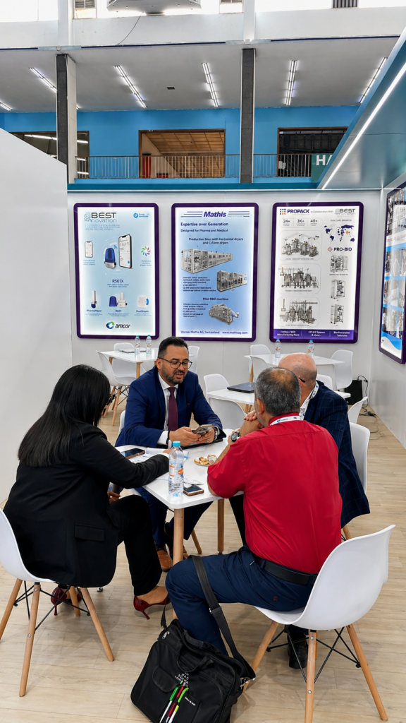 Présentation des solutions pharmaceutiques et technologies médicales sur le stand Best Innovation